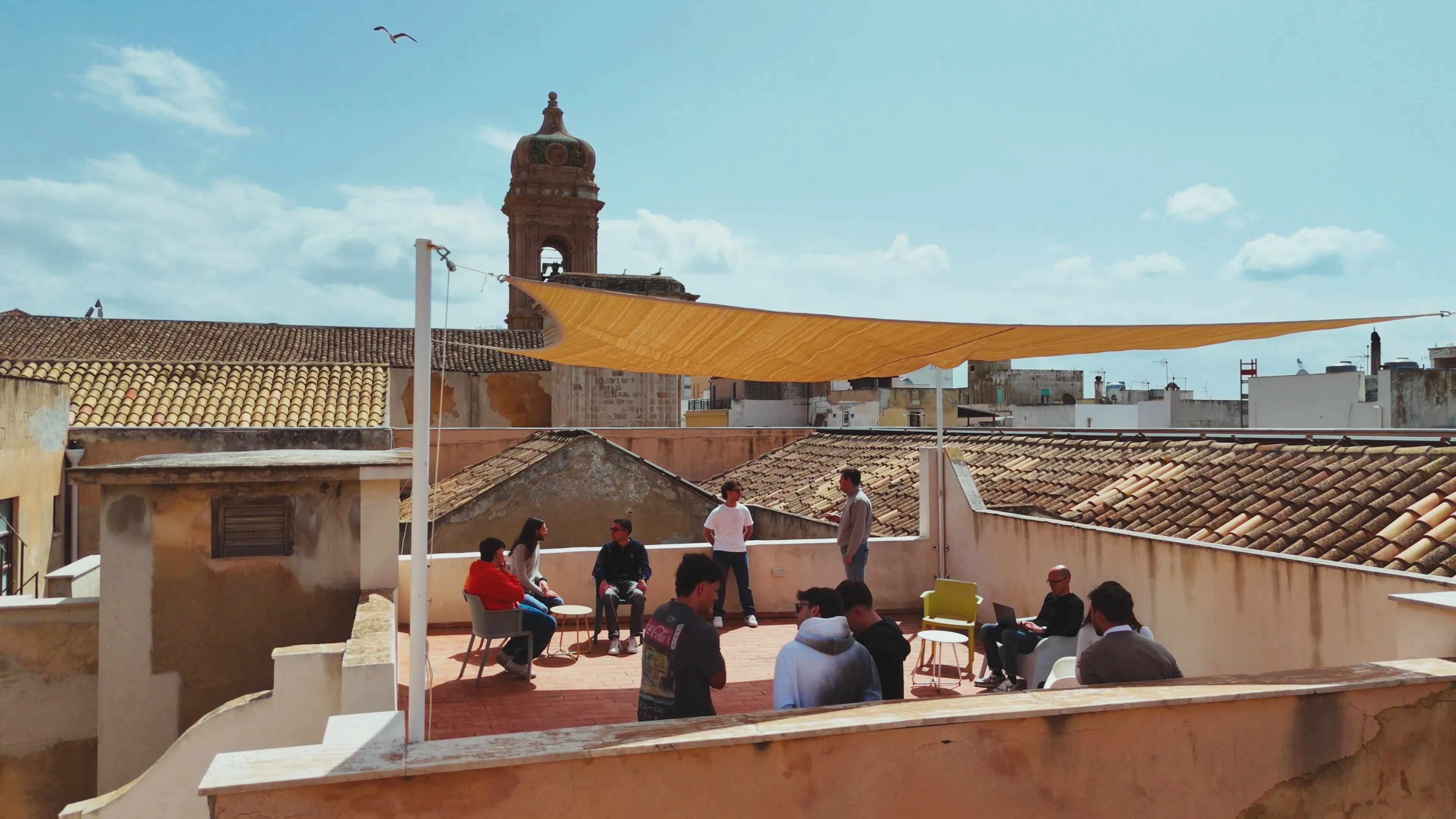 Terrazza e spazi per programmi in Sicilia occidentale